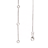 Faceted Yellow Sapphire Necklace - Round Prong Set on Angular Cut Out 925 Sterling Silver Chevron & Box Chain