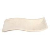 View of Beige Travertine Onyx Tray - Flat with S Curve