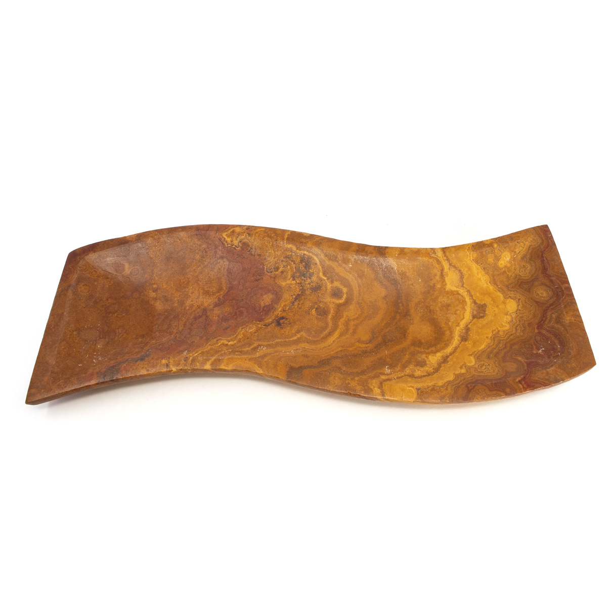 Carmel Travertine Tray - Flat with S Curve