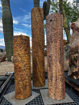 Travertine Cylinder Tower Fountain - SET of 3