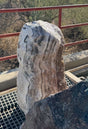 View of Zebra Onyx Rustic Boulder Fountain - 1 Side Cut