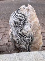 Zebra Onyx Fountain  - 1 Cut Side