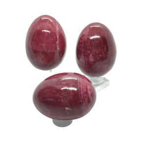 View of Dyed Maroon Onyx Egg - Large