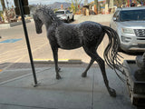Stainless Steel Horse Sculpture - Trotting Posture
