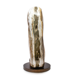 Ocean Jasper FreeForm Set on Custom Rotating Stand Patina Finish