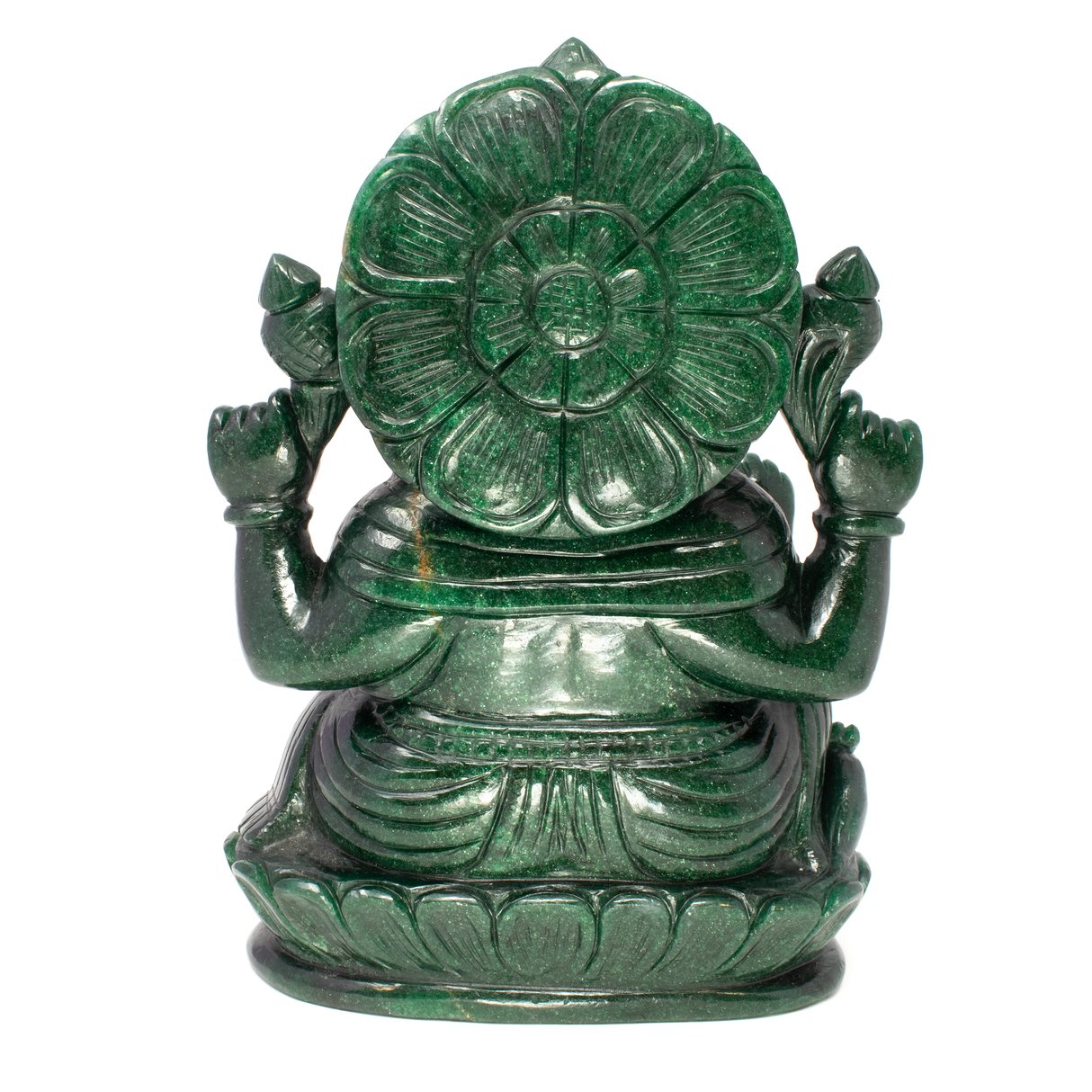 Aventurine Ganesh Carving