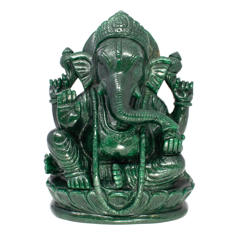 View of Aventurine Ganesh Carving