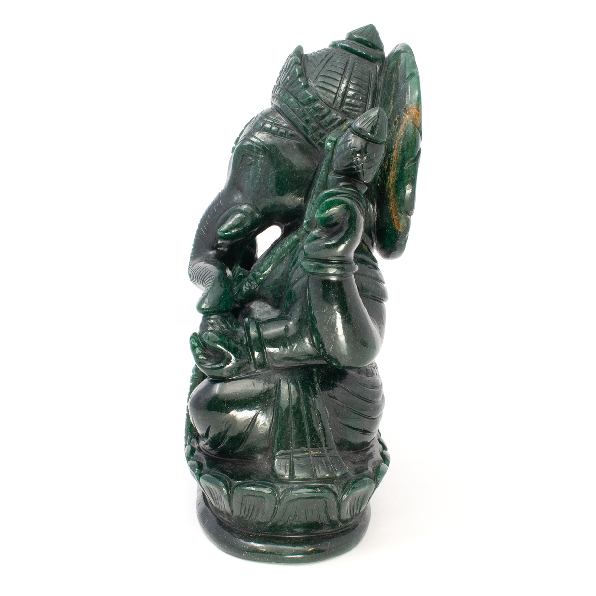 Aventurine Ganesh Carving