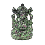 View of Ruby Zoisite Ganesh Carving