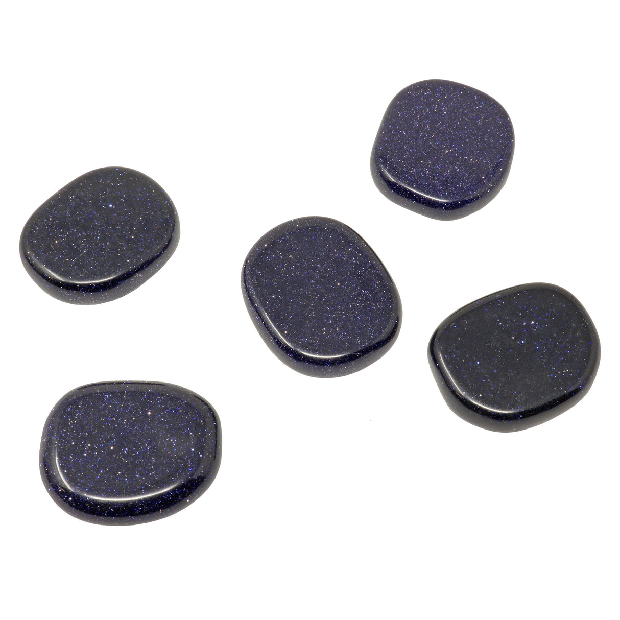 Blue Goldstone Flat Stone - Small Singles