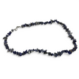 Rare Earth Gallery sodalite chip necklace featuring polished blue and white stone fragments on a silver-tone clasp.