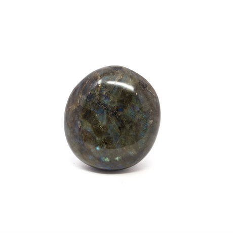 View of A Quality Labradorite Palm Stone from Madagascar