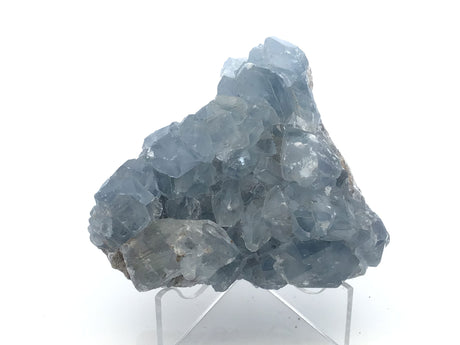 View of Celestine Crystal Specimen from Madagascar with Lucite Stand