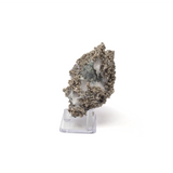 Silver Mineral on Quartz Matrix with Lucite Stand