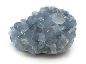 View of Celestine Crystal Specimen from Madagascar with Lucite Stand