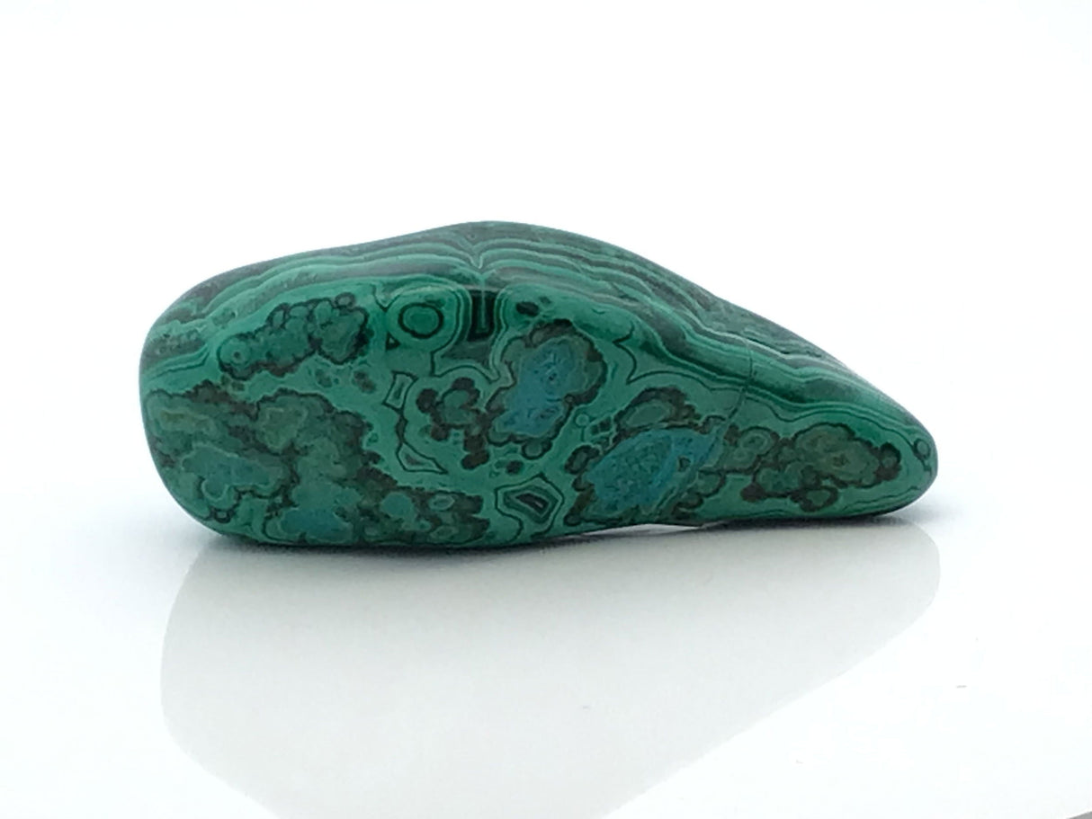 Chrysocolla Malachite Polished Freeform from Congo with Lucite Stand