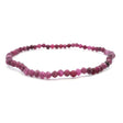 View of Ruby Beaded Bracelet - Faceted 3mm