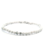 View of Howlite Beaded Bracelet - 4mm Rounds