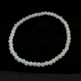 View of Opalite Beaded Bracelet 4mm Rounds