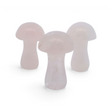 View of Rose Quartz 1" Mushroom Carving