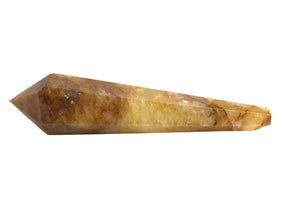 View of Yellow Golden Healer aka Hematoid Quartz Tapered Point