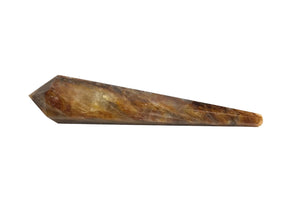 View of Yellow Golden Healer aka Hematoid Quartz Tapered Point