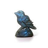 Labradorite Carving - Bird with Vibrant Blue Flash