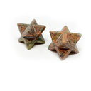 Carved Crystal Merkabah Stars