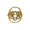Sterling Silver Lotus Ring