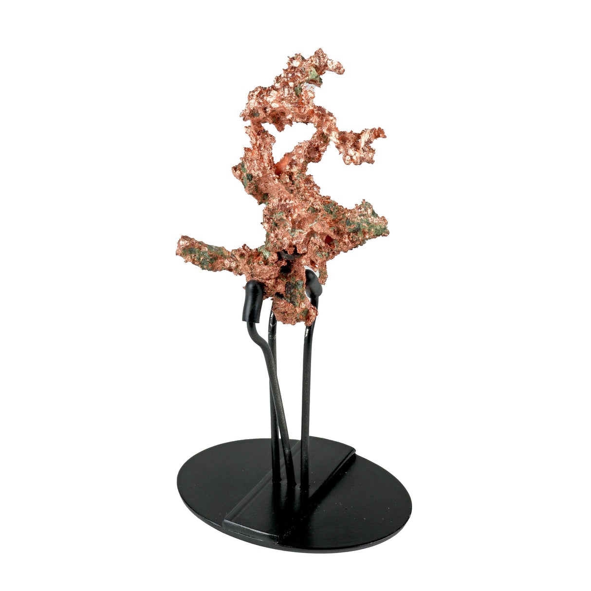 Michigan Native Copper in 3 - Pronged Tension Fit Stand with Free Form Body