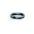 Rare Earth Gallery 4mm polished domed tungsten ring with a smooth reflective finish