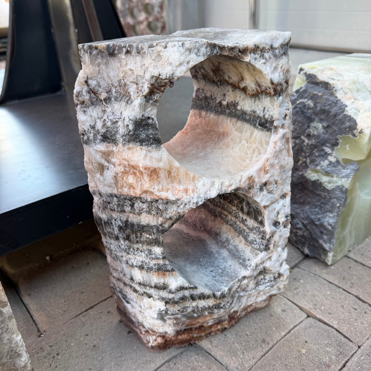 Rustic Onyx Wine Rack with 2 Holes