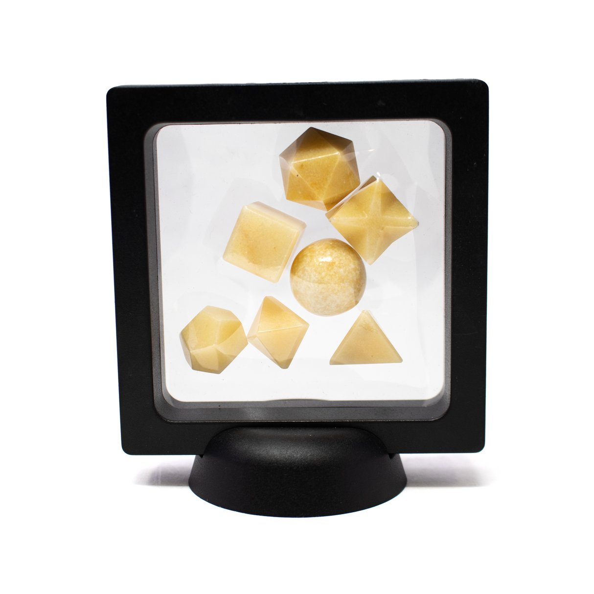 Yellow Aventurine Geometric Set 7 Pieces - Sacred Geometry