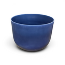 Rare Earth Gallery 10-inch blue kyanite gem-infused quartz singing bowl tuned to note E at 440 Hertz