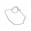 Rare Earth Gallery 18-inch necklace featuring delicate quartz crystal beads on a fine silver chain.