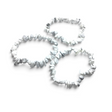 Rare Earth Gallery white howlite chip bracelet featuring natural tumbled stone beads on a stretch cord