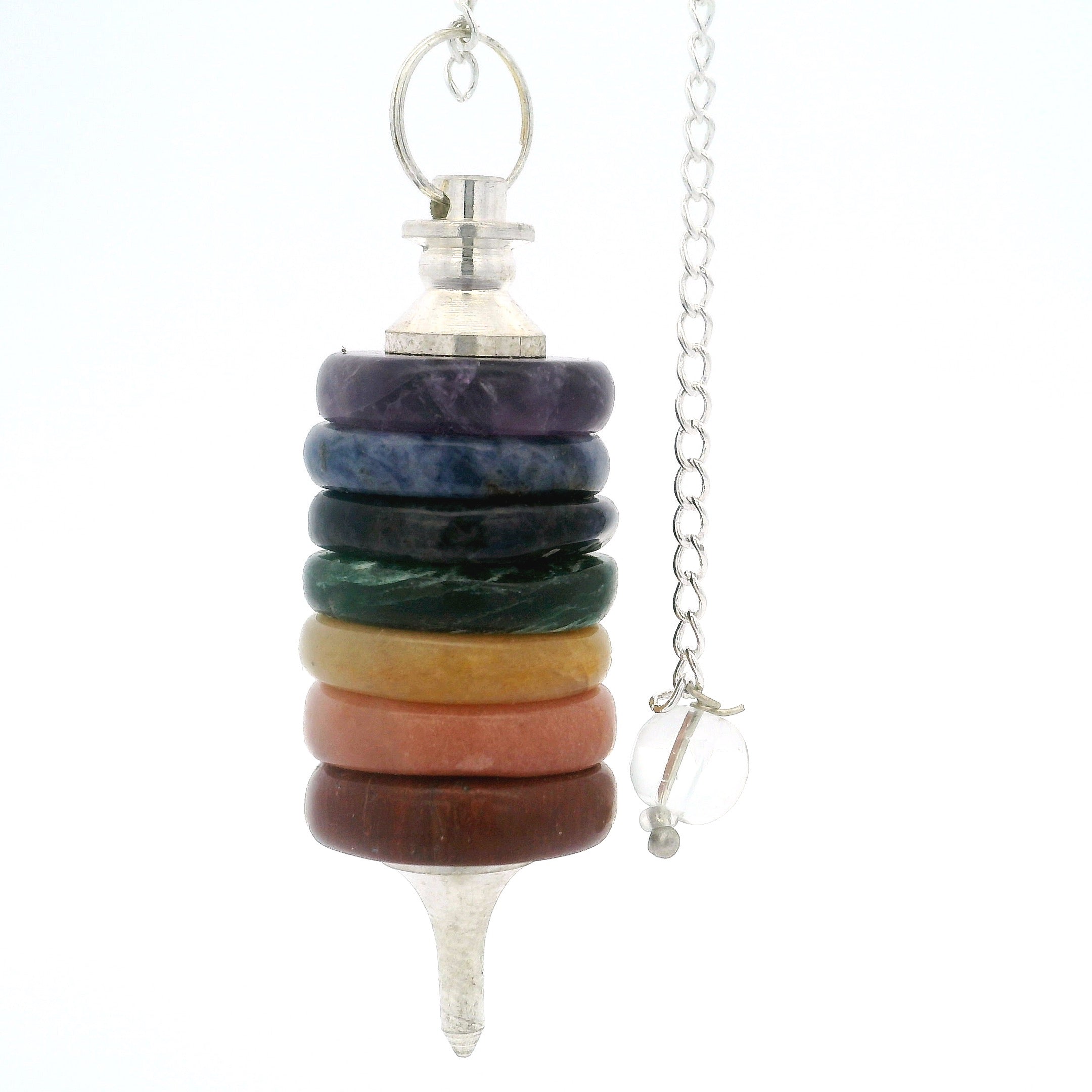 7 Chakra Stack Pendulum - Rare Earth Gallery