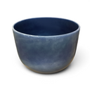 Rare Earth Gallery 10-inch blue kyanite-infused quartz singing bowl tuned to note G at 440 Hz for sound healing.
