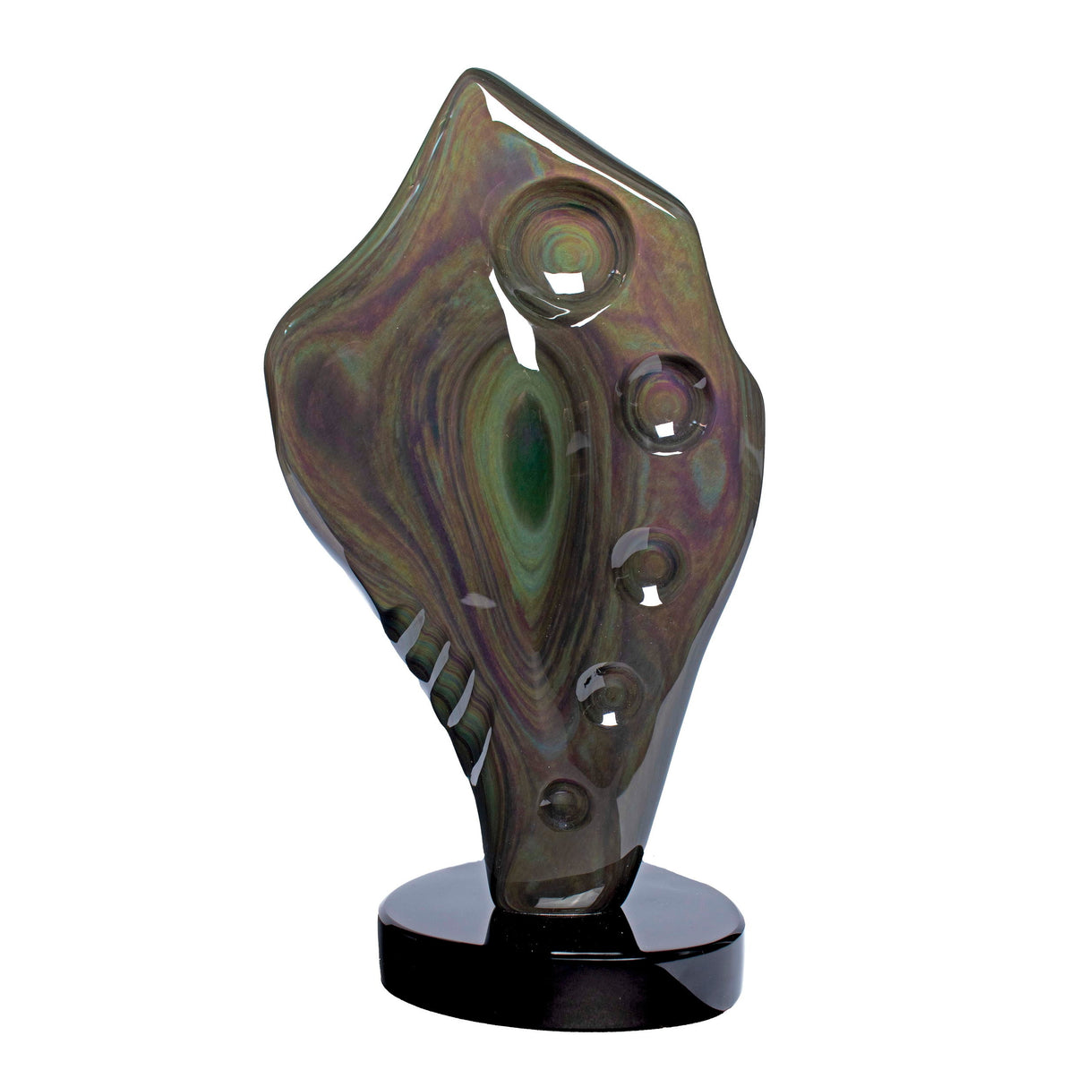 Rainbow Sheen Obsidian Freeform Sculpture