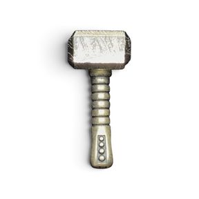 Muonionalusta meteorite Thor's hammer pendant with Widmanstatten head and ornate sterling silver handle