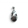 Rare Earth Gallery pear-shaped Wild Horse Howlite pendant set in a polished 925 sterling silver bezel