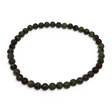 Rare Earth Gallery 4mm round Dragon Bloodstone beaded bracelet with deep green and dark red natural stone beads
