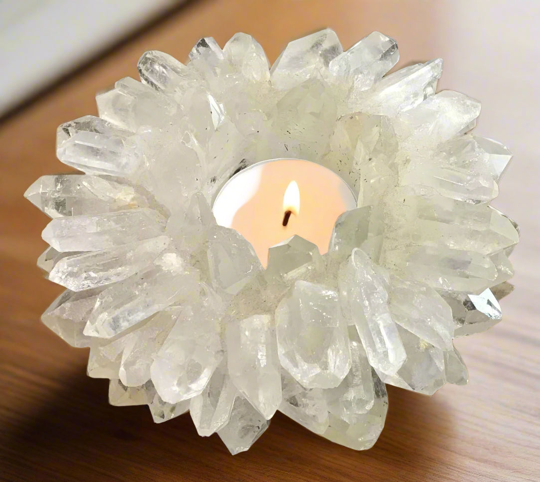 Quartz Point Candle Holder
