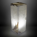 Pearlescent Onyx Pedestal Luminary