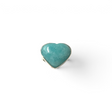 Rare Earth Gallery heart-shaped amazonite cabochon ring set in a polished silver bezel