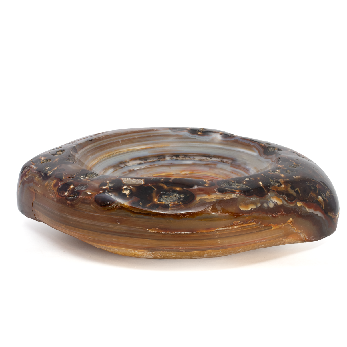 View of Agate Bowl -Polished With Circular Banding