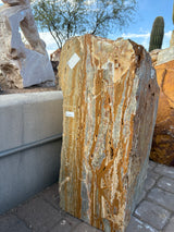 Gray Gold Onyx Fountain - Wedge With 2 Holes & 2 Cut Sides