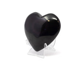 Rainbow Obsidian Heart on Lucite Stand