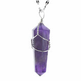 Amethyst Wire Wrapped Pendant A Quality