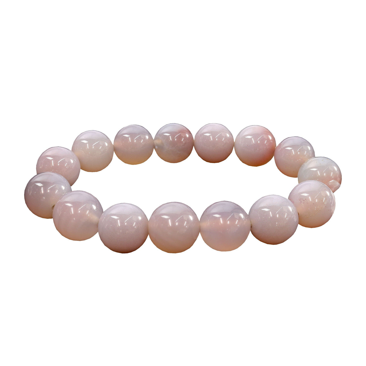 Chalcedony Beaded Bracelet 10mm Round